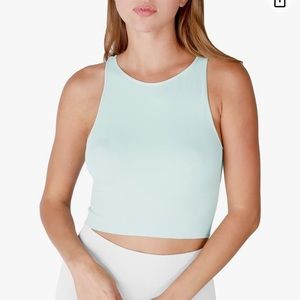 NWT Nikibiki High Neck Crop top - powder blue